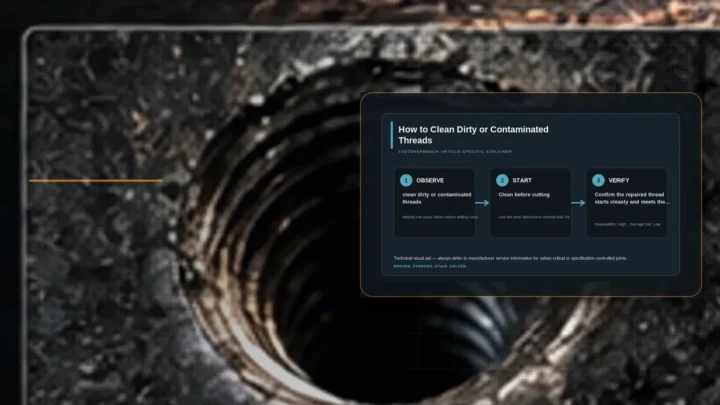 How to Clean Dirty or Contaminated Threads